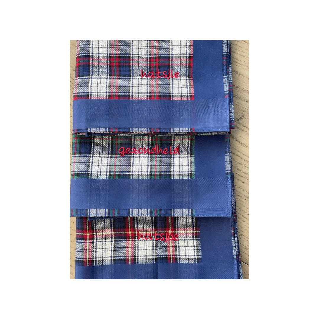 3 herenzakdoeken fantasie