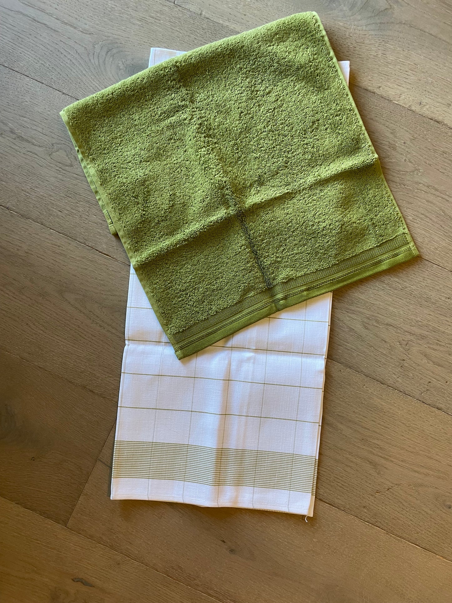 Keukendoeken met 'Huize....' 2 stuks